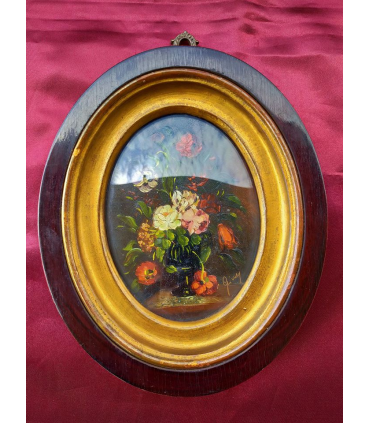 Quadretto ad olio Fiori