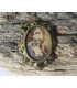 SPILLA ANTICA MINIATURA IN ARGENTO