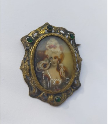 SPILLA ANTICA MINIATURA IN ARGENTO