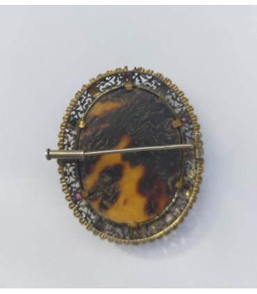 ANTICA SPILLA MINIATURA IN ARGENTO