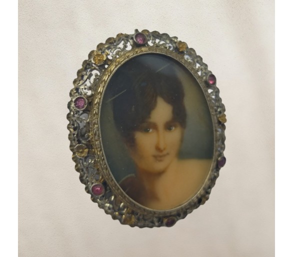 ANTICA SPILLA MINIATURA IN ARGENTO