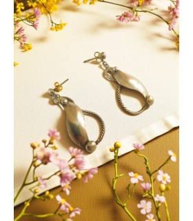 Orecchini vintage pendenti in argento