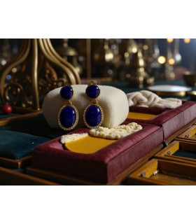 ORECCHINI PENDENTI BLU "LAURANA"