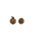 Piccoli orecchini a clip con cristallo rosso