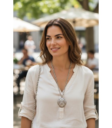 Collana Trifari color argento