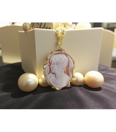 Ciondolo cammeo in argento 925