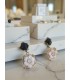Orecchini cammeo in argento e onice
