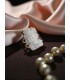 Anello in argento con cammeo dama rettangolare