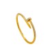 Bracciale "Chiodo" dorato con strass