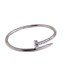 Bracciale "Chiodo" in acciaio colore argento