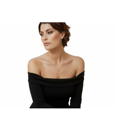 Collana in acciaio con piccolo cuore
