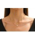Collana acciaio doppio filo con cuori
