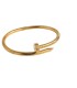 Bracciale "chiodo" in acciaio colore oro giallo