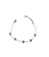 Bracciale in acciaio con cubic zirconia bianchi
