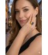 Anello in acciaio tono argento con sodalite